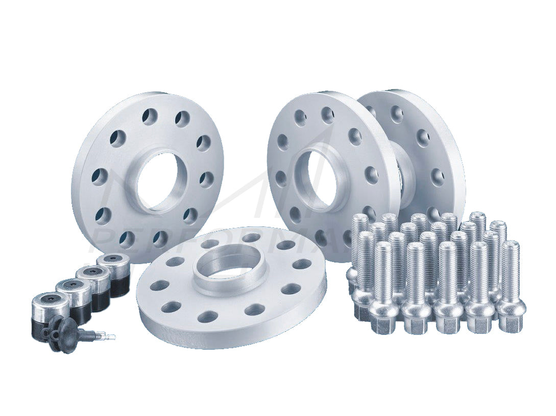 H&R PORSCHE 911 996 997 986 Silver Wheel Spacer Kit with Lockers & Bolts (Inc. Carrera, Boxster, & Turbo S) - ML Performance UK