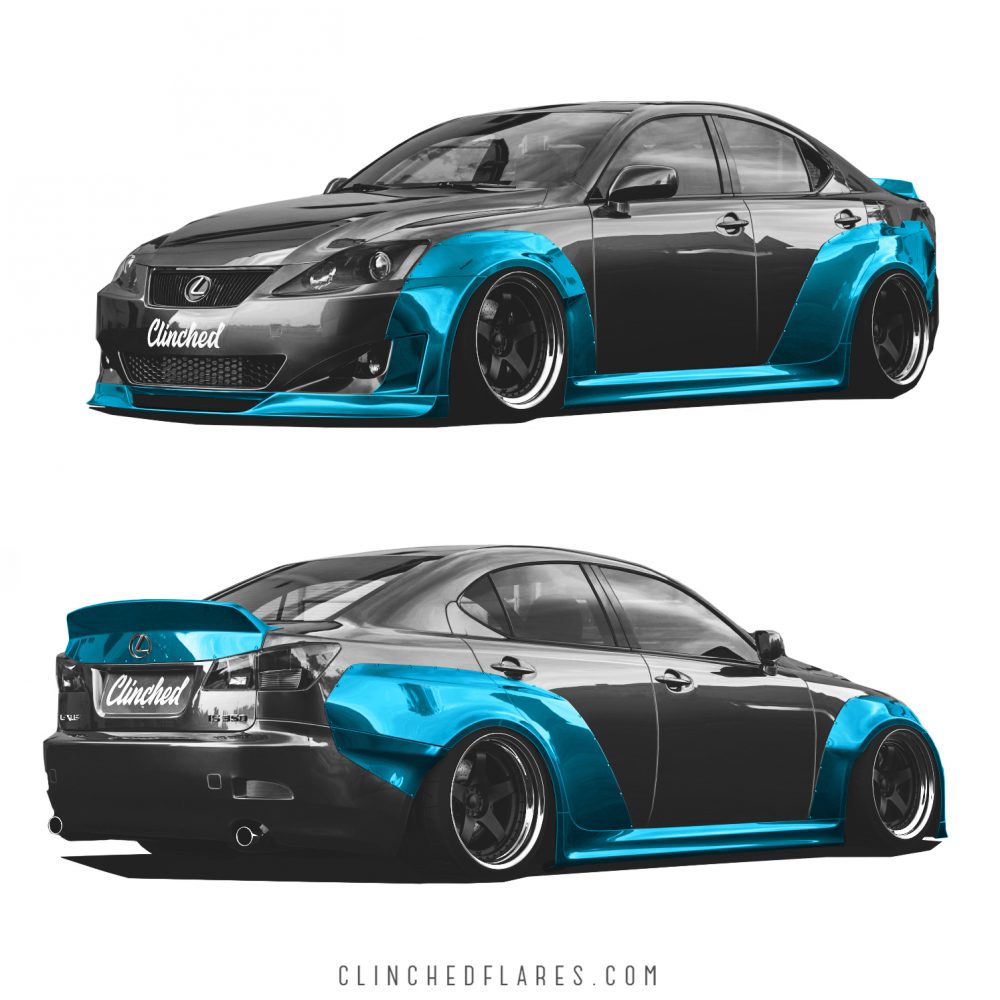 Clinched Lexus IS250 IS350 Widebody Kit | ML Performance UK Car Parts