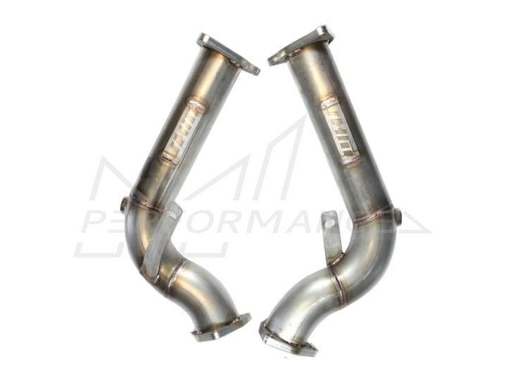 JHM Audi B8 B8.5 3.0T 2.5" Stainless Steel Race Test Pipes (Inc. S4, S