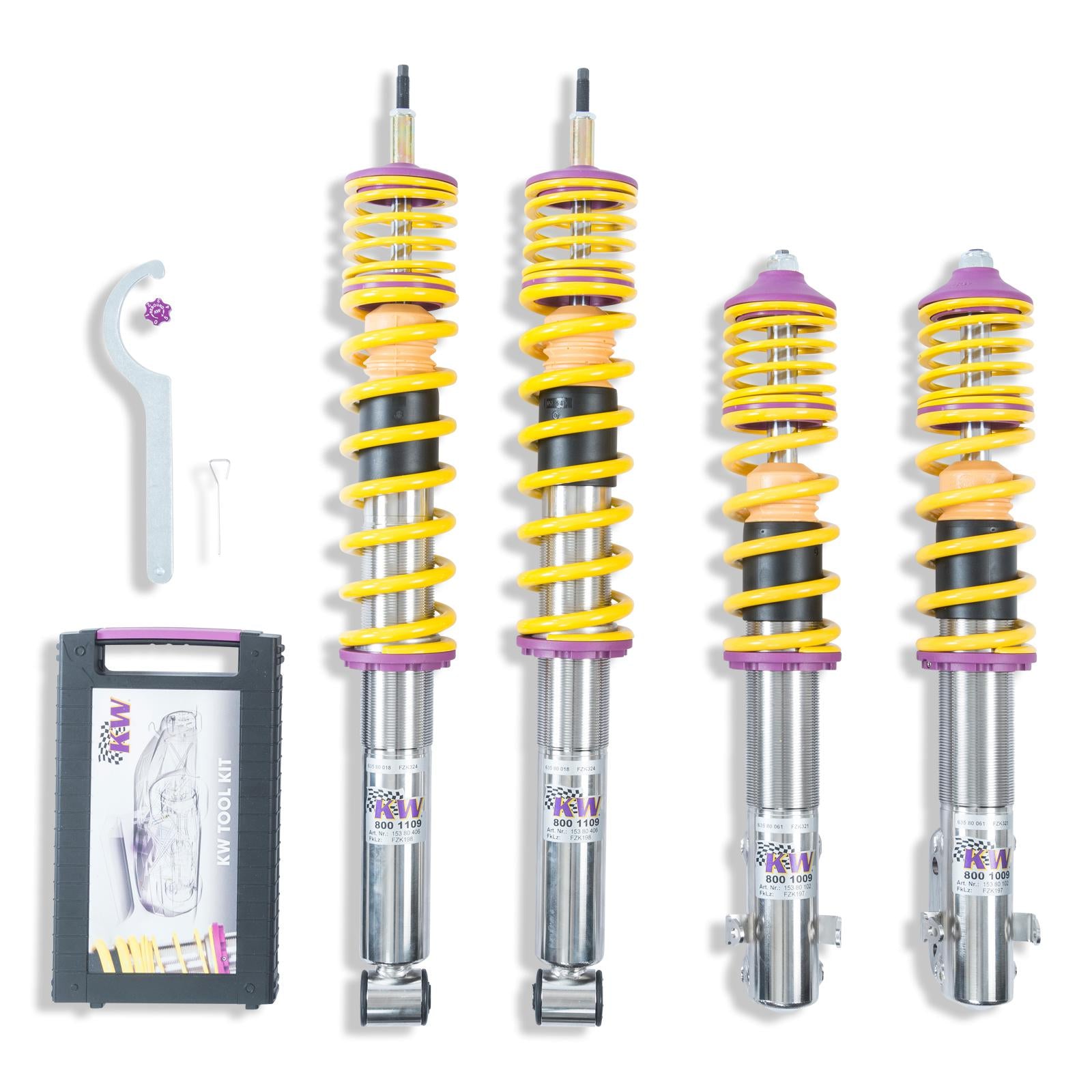 KW Audi 8P A3 Variant 2 Coilover kit - Inc. Deactivation For Electronic Damper | ML Performance UK 