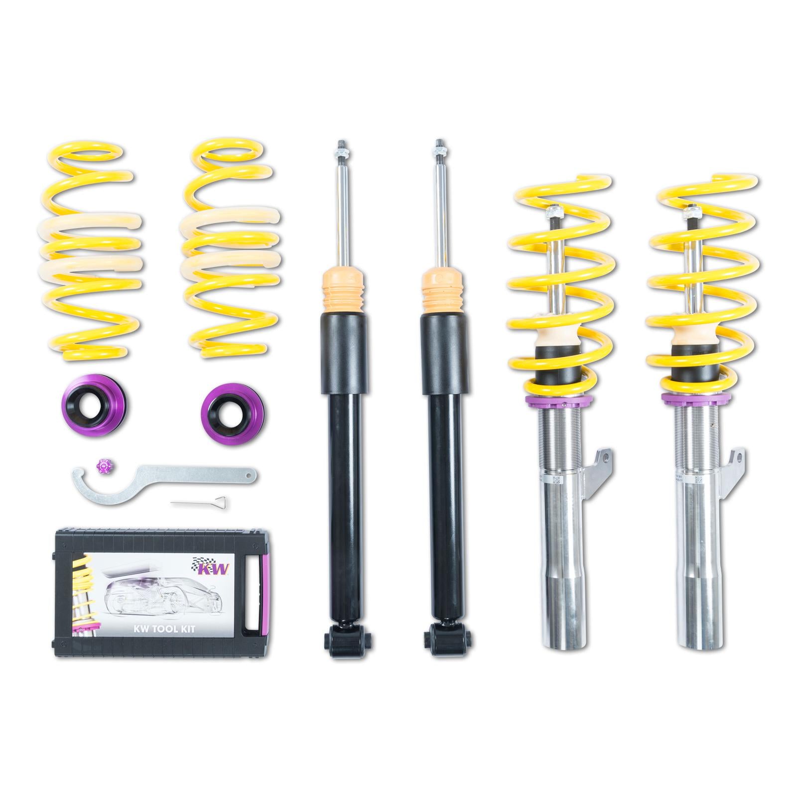 KW Audi B7 B8 B8.5 Variant 2 Coilover kit (A4 & A5) - Inc. Deactivation For Electronic Damper | ML Performance UK 