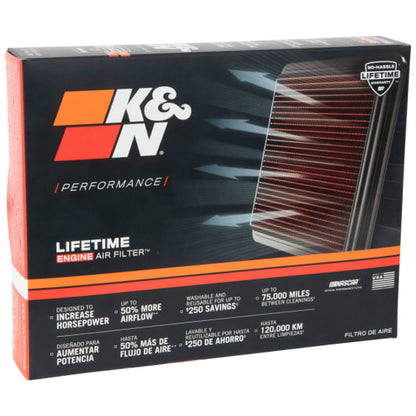 K&N Audi B8 B8.5 4.2L Replacement Air Filter (RS4 & RS5) - ML Performance UK