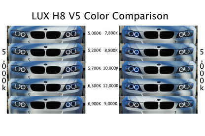 LUX BMW H8 V5 Adjustable White Angel Eyes ML Performance UK