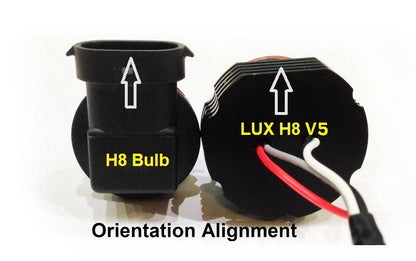 LUX BMW H8 V5 Adjustable White Angel Eyes ML Performance UK