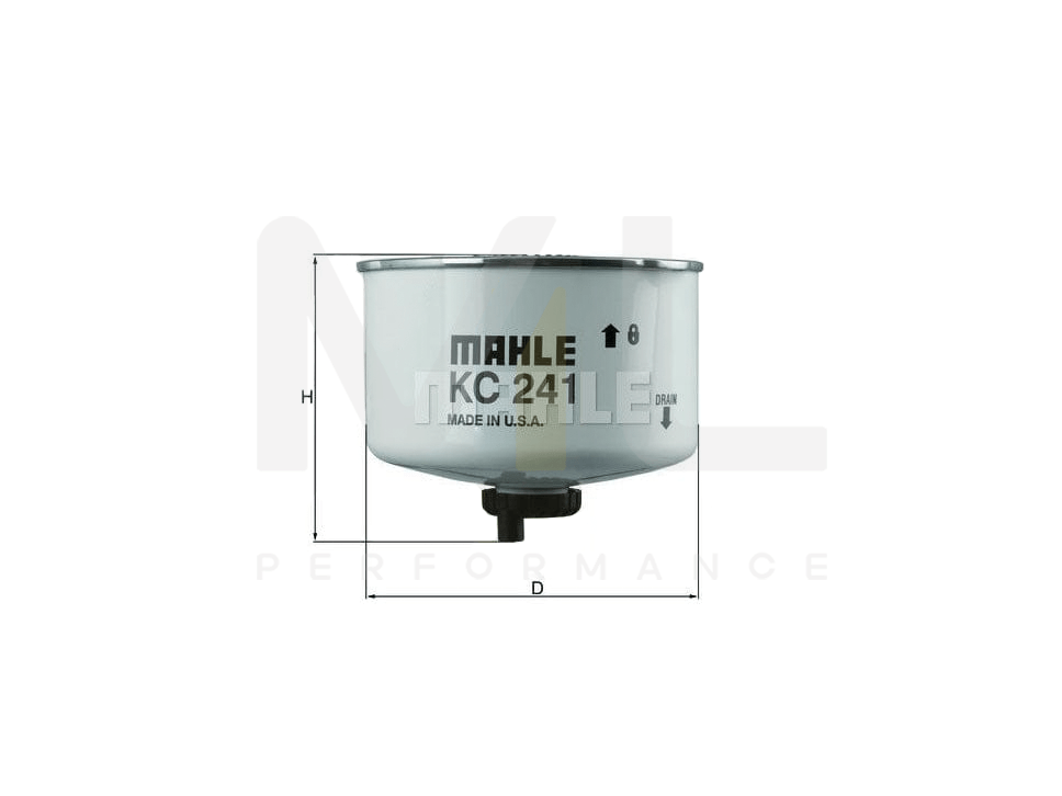 MAHLE ORIGINAL KC 241D Fuel filter Spin-on Filter | ML Performance Car Parts