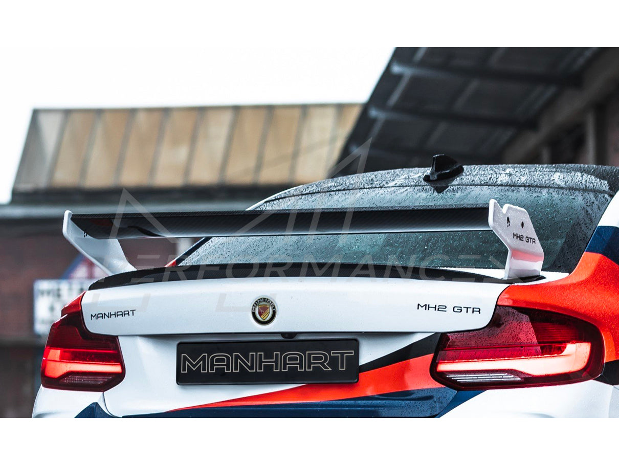 MANHART BMW F22 F87 Carbon Fibre Racing Rear Wing (Inc. M235i, M2 & M2 Competition) - ML Performance UK