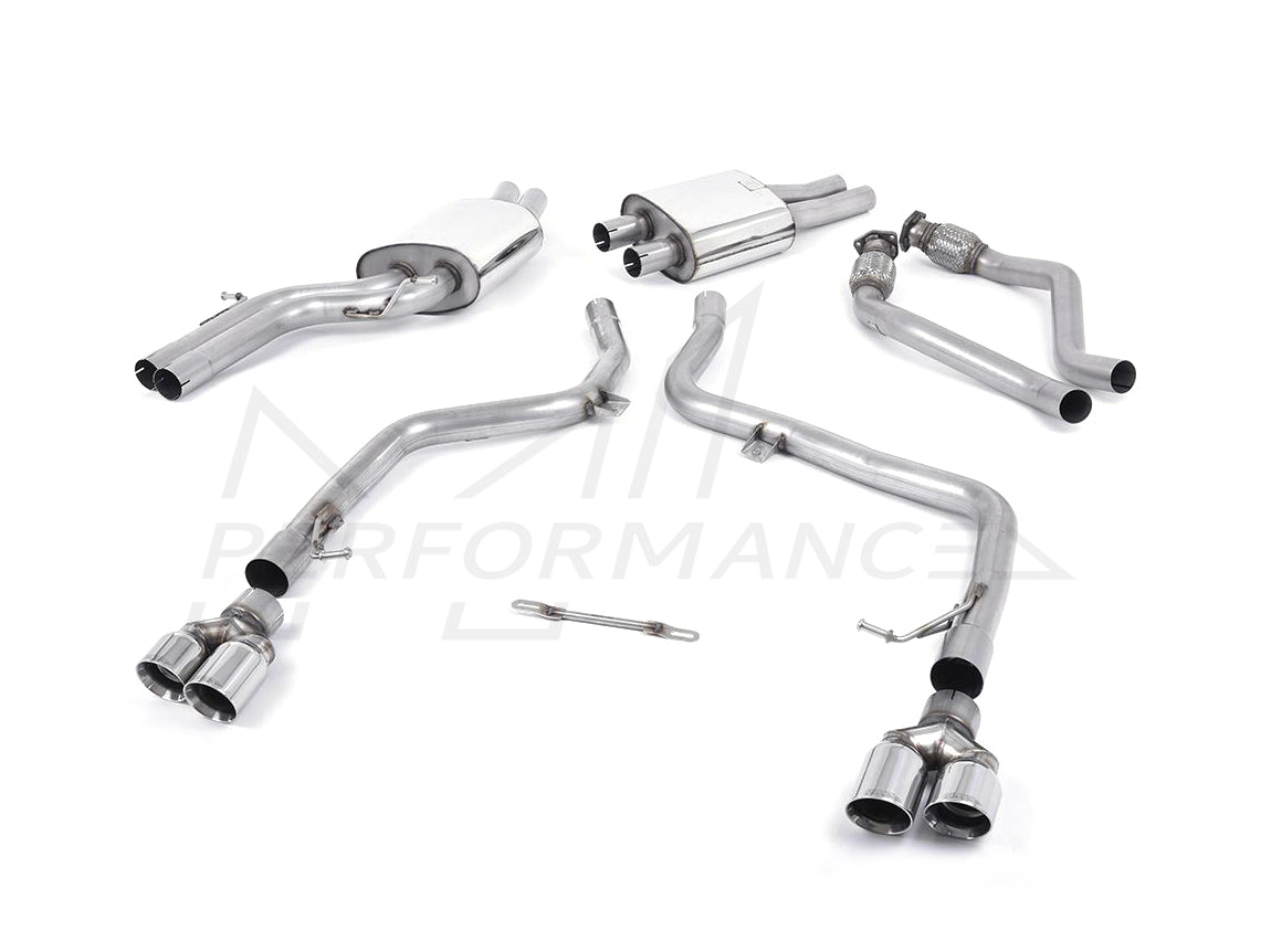 MillTek Audi B8 S4 Race Cat-Back Exhaust - ML Performance UK