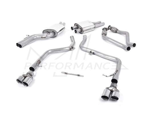 MillTek Audi B8 S4 Race Cat-Back Exhaust - ML Performance UK