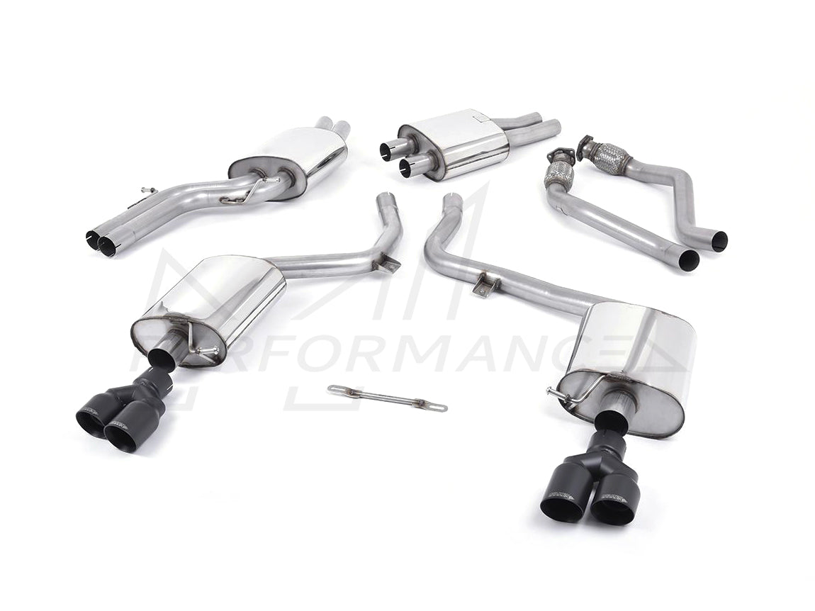 MillTek Audi B8 Resonated Cat-Back Exhaust (S4 & S5) - ML Performance UK