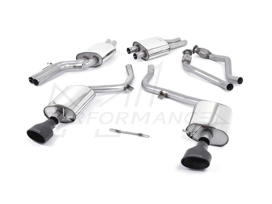 MillTek Audi B8 Resonated Cat-Back Exhaust (S4 & S5) - ML Performance UK