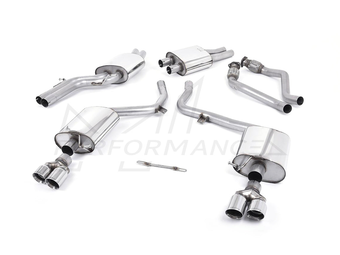 MillTek Audi B8 S5 Resonated Cat-Back Exhaust - ML Performance UK
