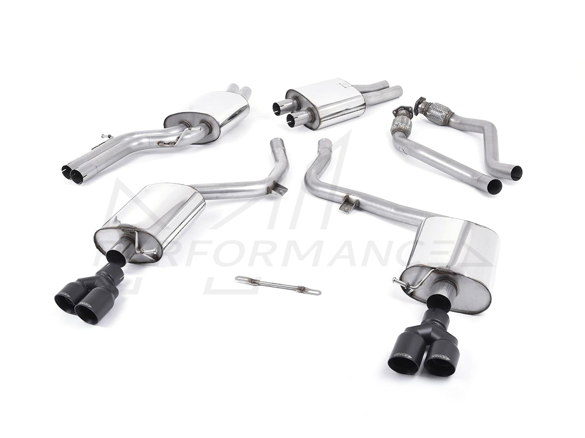 MillTek Audi B8 S5 Resonated Cat-Back Exhaust - ML Performance UK