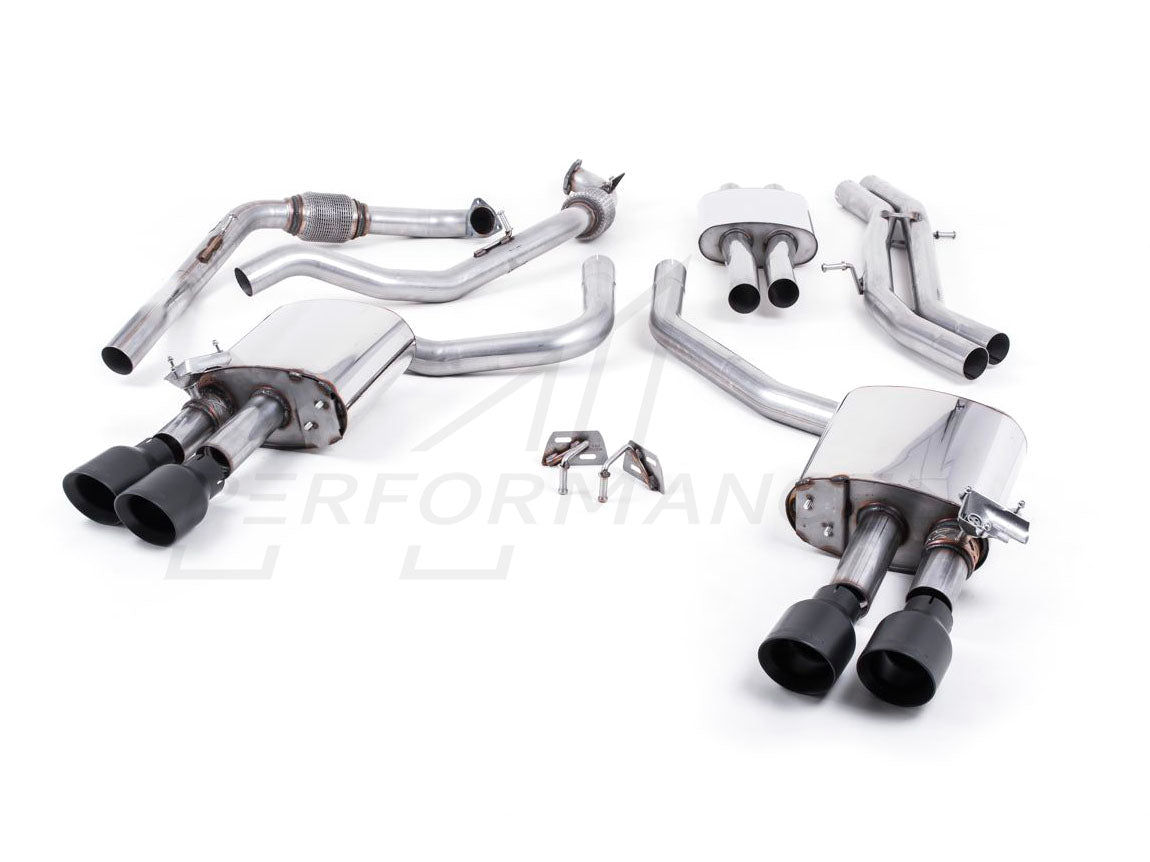 MillTek Audi B9 Resonated Cat-Back Exhaust (S4 & S5) - ML Performance UK