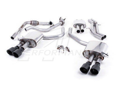 MillTek Audi B9 Resonated Cat-Back Exhaust (S4 & S5) - ML Performance UK