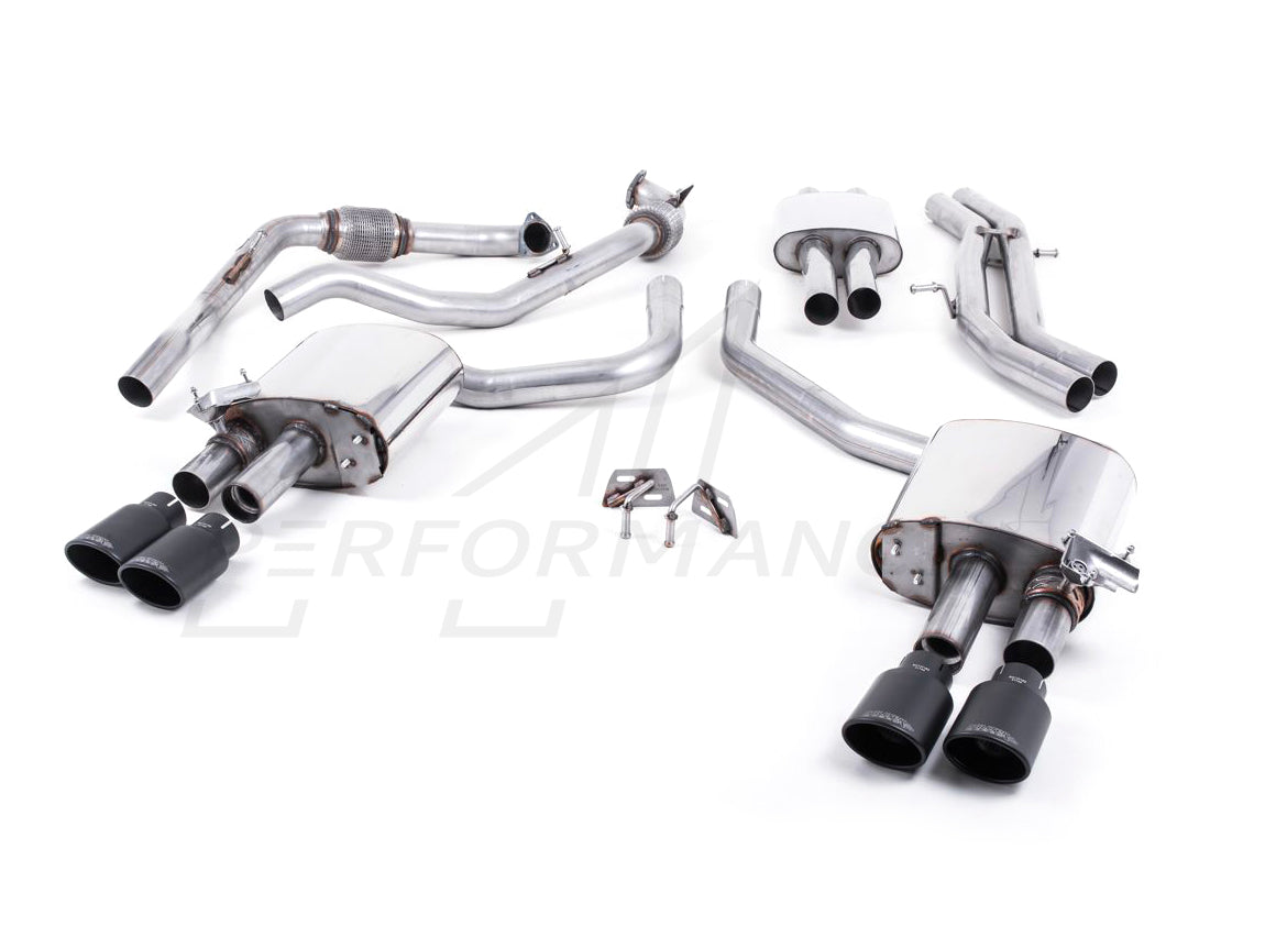 MillTek Audi B9 Resonated Cat-Back Exhaust (S4 & S5) - ML Performance UK