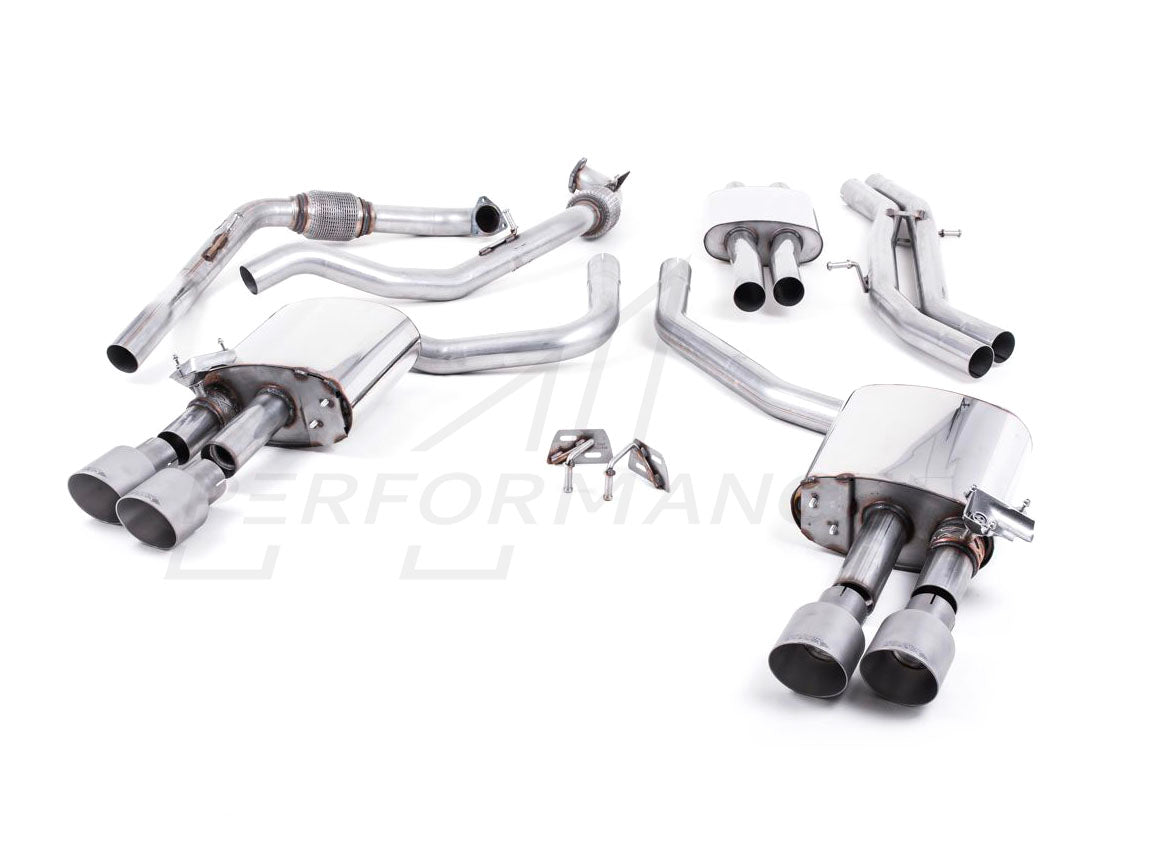 MillTek Audi B9 Resonated Cat-Back Exhaust (S4 & S5) - ML Performance UK