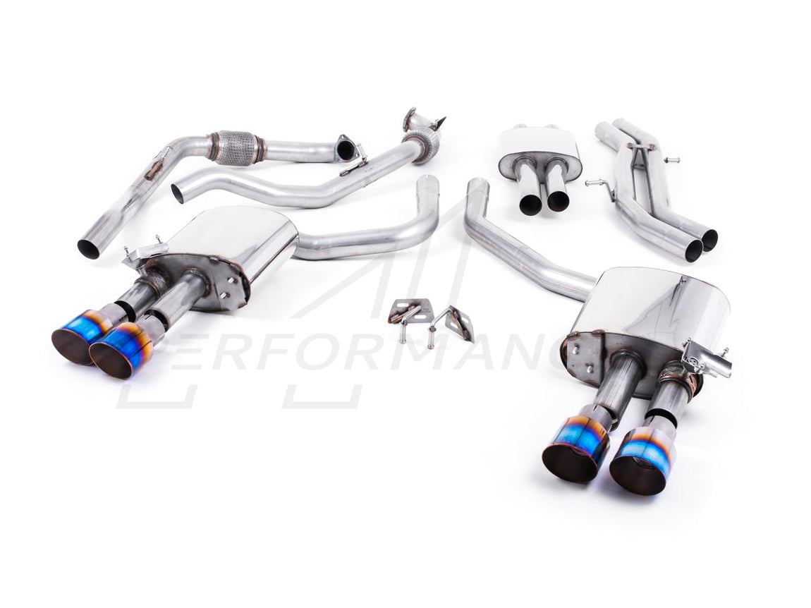 MillTek Audi B9 Resonated Cat-Back Exhaust (S4 & S5) - ML Performance UK