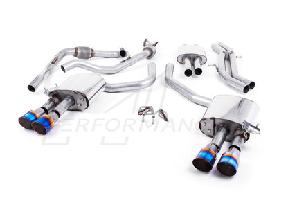 MillTek Audi B9 Resonated Cat-Back Exhaust (S4 & S5) - ML Performance UK