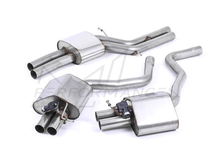 MillTek Audi C7 Non-Resonated Cat-Back Exhaust (RS6 & RS7) - ML Performance UK