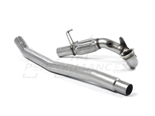 MillTek Volkswagen Large-bore Downpipe and De-cat - GTi Performance Pack, Clubsport & Clubsport S models (Inc. MK7 & MK7.5 Golf GTI) - ML Performance UK