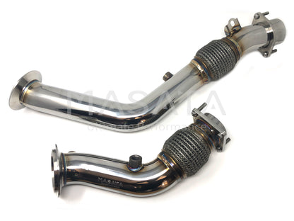Masata BMW S55 F80 F82 3" Catless Downpipes (M2 Competition, M3 & M4) - ML Performance UK