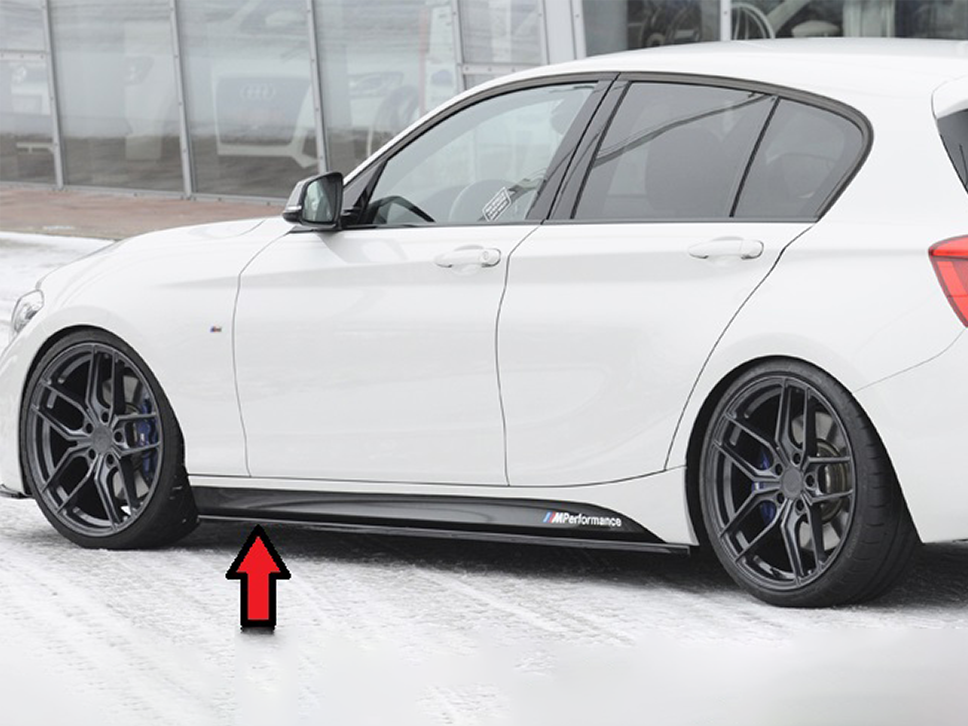 Rieger BMW 1 Series F20 Gloss Black Sideskirts (inc. M135i & M140i) - ML Performance UK