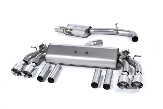 MillTek Audi 8V S3 Non-Resonated Cat-Back Exhaust - ML Performance UK