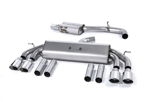 MillTek Audi 8V S3 Resonated Cat-Back Exhaust (Non-Valved) - ML Performance UK