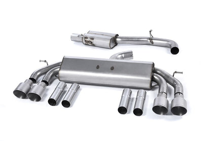 MillTek Audi 8V S3 Resonated Cat-Back Exhaust (Non-Valved) - ML Performance UK