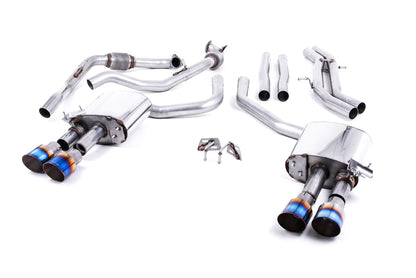MillTek Audi B9 Non-Resonated Cat-Back Exhaust (S4 & S5) - Non Sport Diff Models