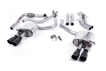 MillTek Audi B9 Non-Resonated Cat-Back Exhaust (S4 & S5) - Non Sport Diff Models