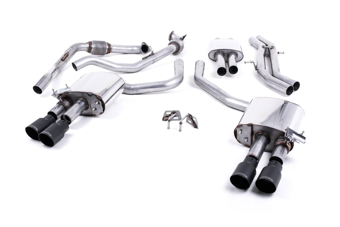 MillTek Audi B9 Resonated Cat-Back Exhaust (S4 & S5)