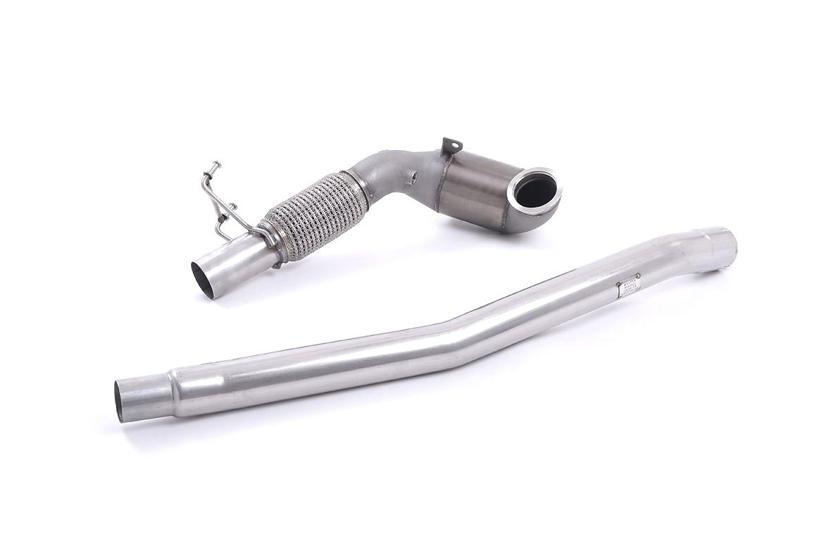 MillTek Audi 8S TTS Stainless Steel Cast Large Bore Downpipe with Hi-Flow Sports Catalyst - ML Performance UK