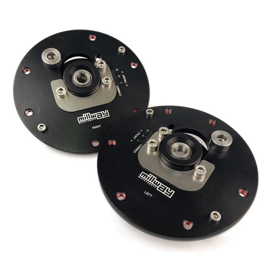 Millway Motorsport BMW F20 F22 F30 F32 Adjustable Front Camber Plates (Inc. 125d, 220d, 330i & 440i) - ML Performance UK