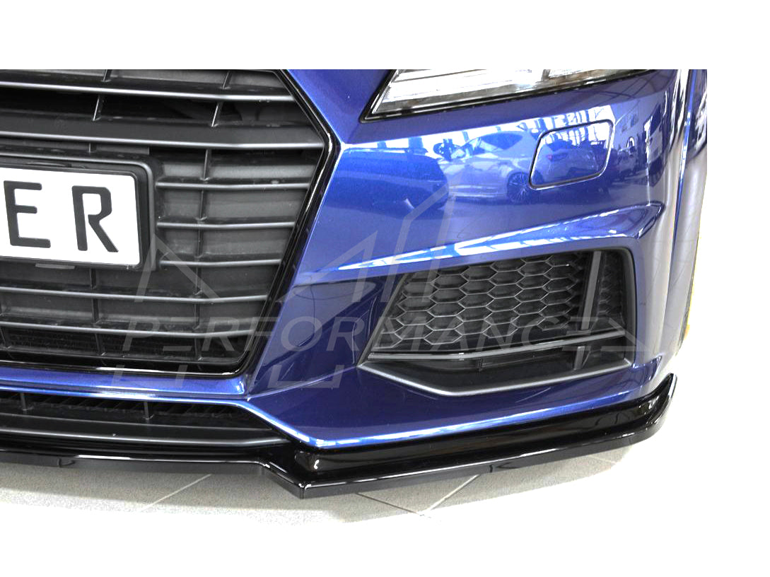 Rieger Audi 8S Front Splitter (TT & TTS) - Glossy Black – ML Performance