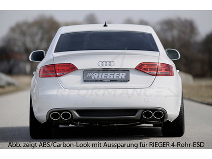 Rieger Audi B8 A4 Pre-Facelift without S-Line Exterior Diffuser - ML Performance UK