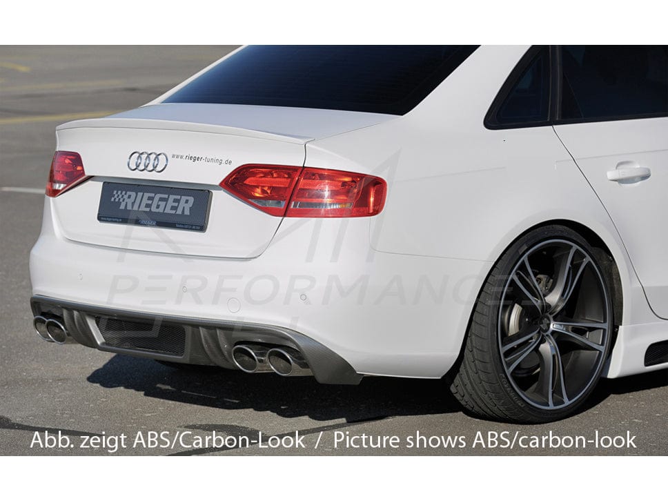 Rieger Audi B8 A4 Pre-Facelift with S-Line Exterior Diffuser - ML Performance UK