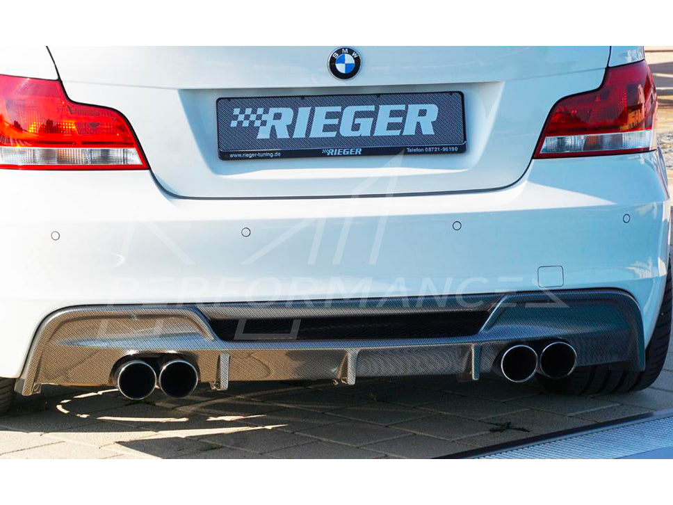 Rieger BMW 1 Series E82 E88 Rear Quad Diffuser (Inc. 118i, 120i, 128i & 135i) - ML Performance UK