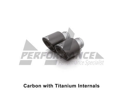 Remus BMWVW F80 F82 F87 Tailpipes (M2, M2 Competition, M3, M4 & MK7 Golf R) - Carbon with Titanium Internals-ML Performance