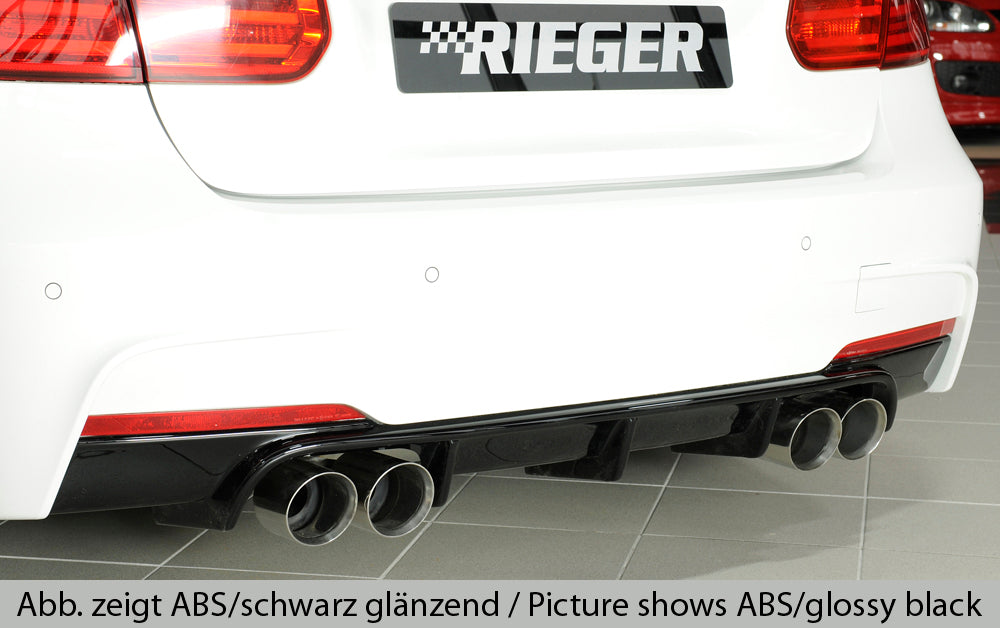 Diffusor 4-Rohr Schwarz Glanz Performance BMW 3er F30 F31 335i 325i 320i  340i Auspuff