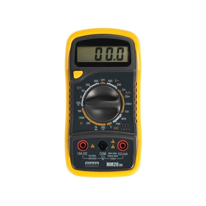 Sealey MM20 Digital Multimeter 8 Function with Thermocouple - ML Performance UK