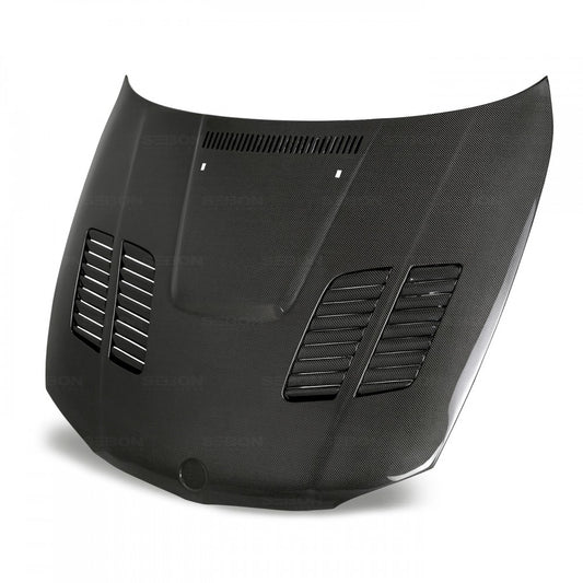Seibon BMW E82 E87 E88 GTR-Style Gloss Carbon Fibre Bonnet (Inc. 116i, 120i, 135i & 1M) - ML Performance UK
