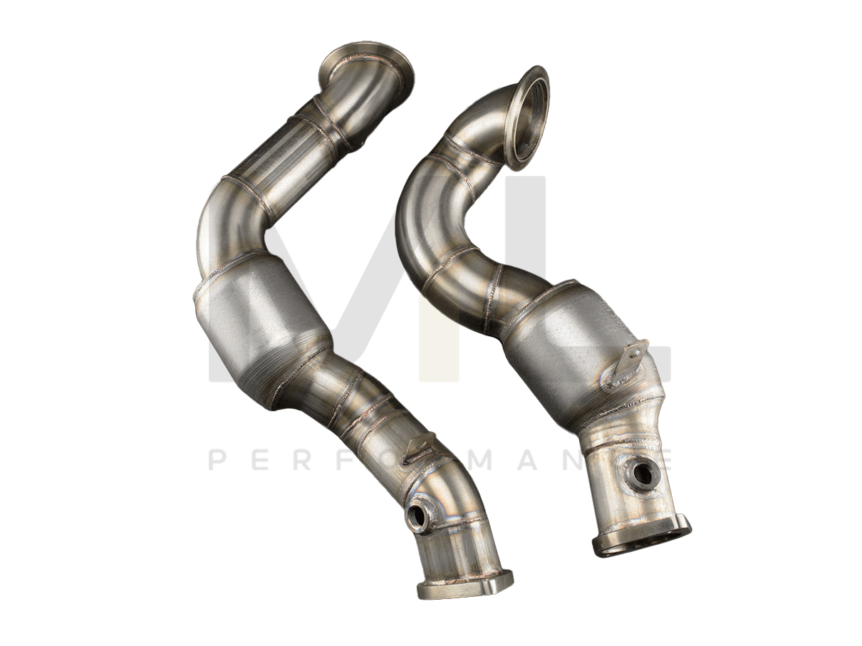 Ultimate Racing BMW N54 E82 E88 E90 E92 Metal Substrate High-Flow Catted Downpipes - RHD (135i & 335i) - ML Performance UK