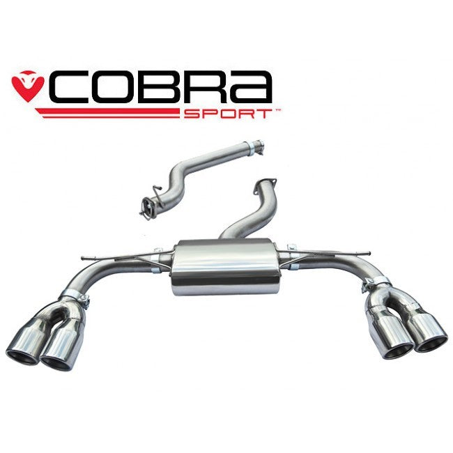 Cobra Audi S3 Cat Back Exhaust (Non-Resonated) ( 8V Saloon Quattro 2.0 TFSI) | ML Performance UK