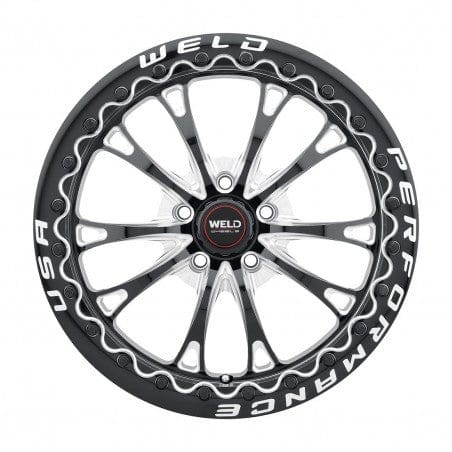 Weld S90880045P40 Belmont Beadlock S908 Wheel 18x10 5x112 ET40 BS7.1 Gloss Black MIL - DIA