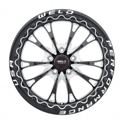 Weld S90880045P40 Belmont Beadlock S908 Wheel 18x10 5x112 ET40 BS7.1 Gloss Black MIL - DIA