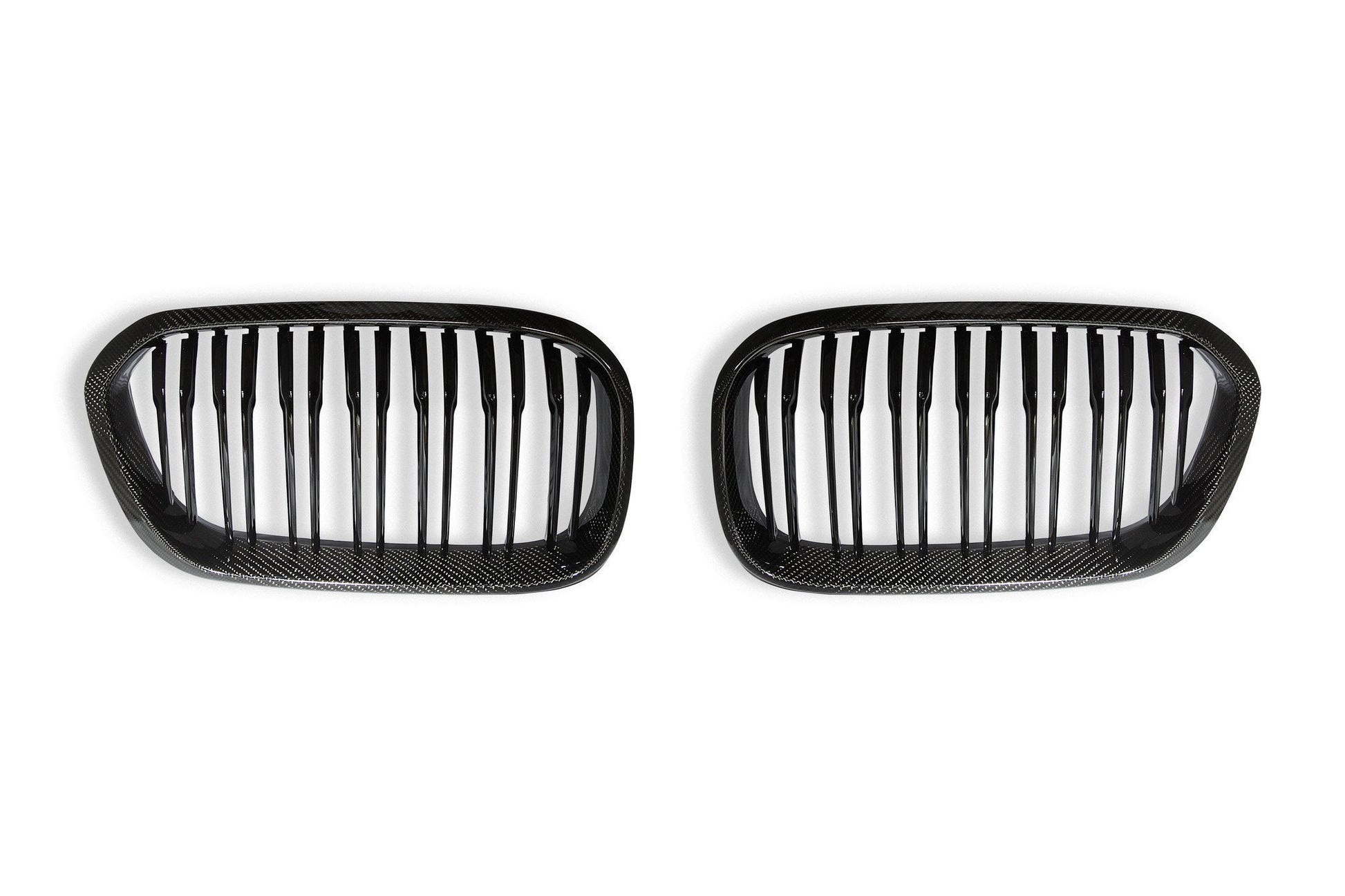 AUTOID BMW F20 F21 Carbon Fibre Double Slat Kidney Grilles (Inc