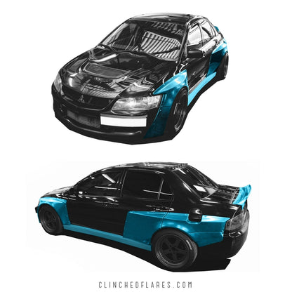 Clinched Mitsubishi Evolution Widebody kit | ML Performance UK Car Parts