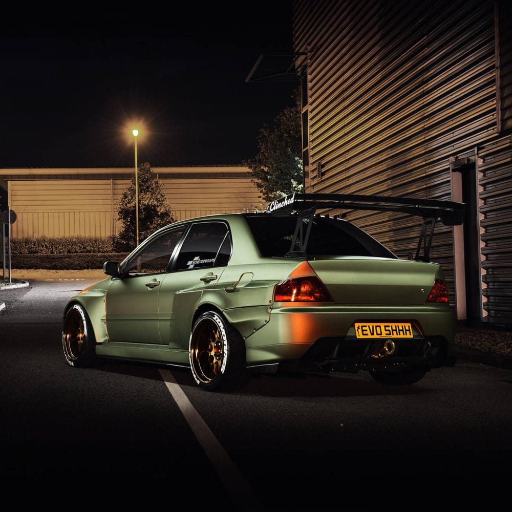 Clinched Mitsubishi Evolution Widebody kit
