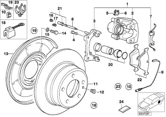 Genuine BMW 34211160396 E30 Calliper Carrier (Inc. 320is, 320i & 324d) | ML Performance UK UK Car Parts